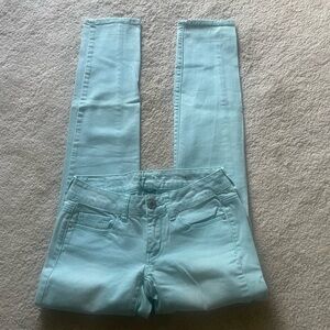 American Eagle Mint Skinny Jeans Size 2